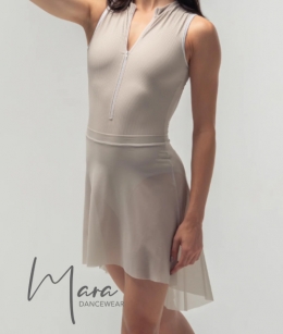 Mara Dancewear - Short Mesh Skirt (Light Nude)