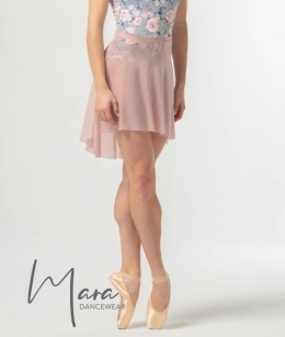 Mara Dancewear - Short Mesh Skirt (Rose Pink)
