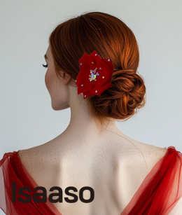 르사소작업실 - 장미 심플 레드  머리장식
