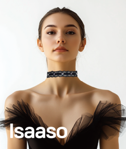 르사소작업실 - 초커 레이스 블랙 목걸이