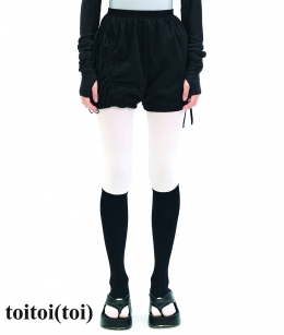 Toitoi - Bow Warm-up Shorts _ BLACK