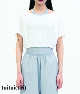 Toitoi - Toitoi Logo Crop tee _ WHITE