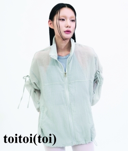 Toitoi -  Bow Strap Windbreaker _ GREY