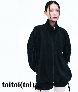 Toitoi -  Bow Strap Windbreaker _ BLACK