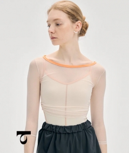 Typha - Two-Tone Mesh Top