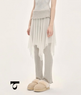 Typha - Cotton Fold-Over Flare Pants