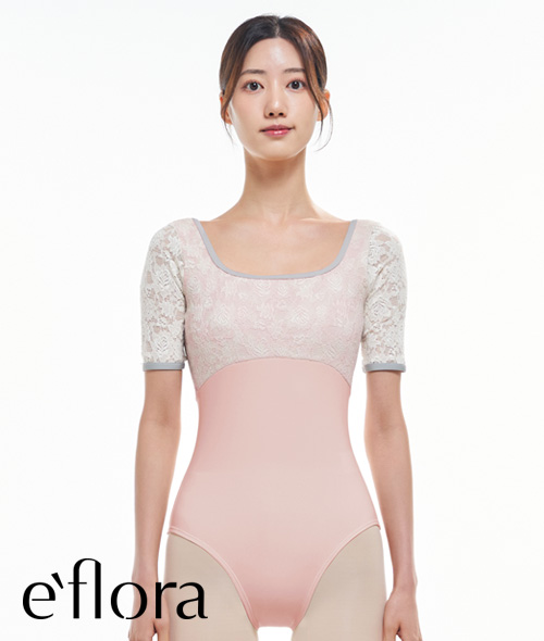 eflora - 5255 (스퀘어넥 4부 레오타드)