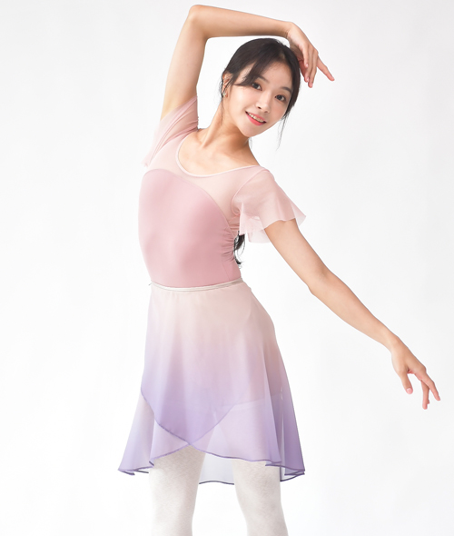 Soulee in Ballet - 여울 그라데이션 랩스커트 미듐 (스킨라벤더)