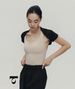 Typha - Short Sleeve Textured Stripe Shrug