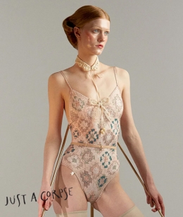 JAC - GRANNY SQUARE printed camisole leotard