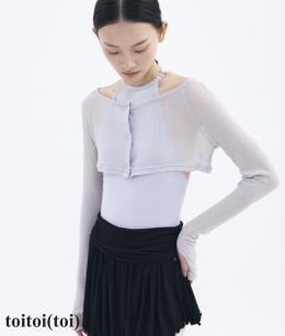 Toitoi - Snap Cardigan Shrug _ Moonlit Grey