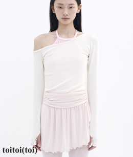 Toitoi - Tilt Shoulder Tee _ Cream Ivory