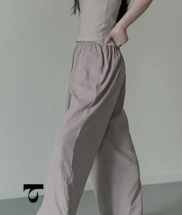 Typha - Eco-Friendly Wide-Leg Pants with Adjustable Waistband