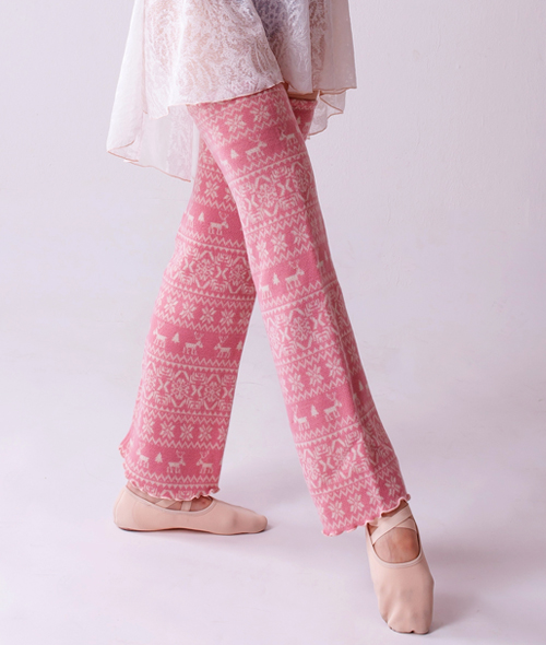 Soulee in Ballet - 노르딕 롱 레그워머 (핑크)