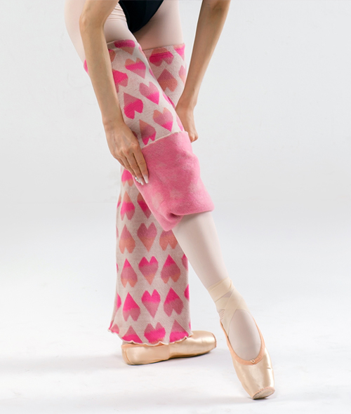 Soulee in Ballet - 앙고라 하트 롱 레그워머