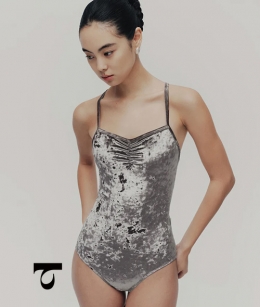 Typha - Strappy Velvet Leotard