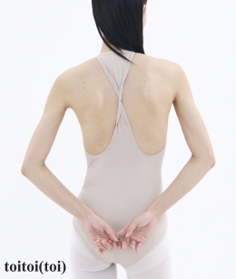 Toitoi - Back Twist Leotard _ Dusty Skin