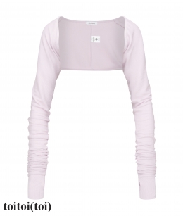 Toitoi - New Extra Long Sleeve Shrug _ Barbie Pink