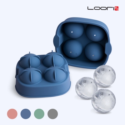 [루리] 실리콘 아이스볼 4구 (원형)/ 얼음틀 아이스큐브