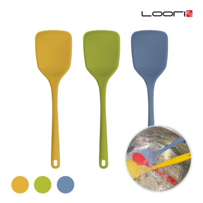 [루리]실리콘 프리미엄 뒤집개(대) / 국내생산 풀커버 일체형 조리기구