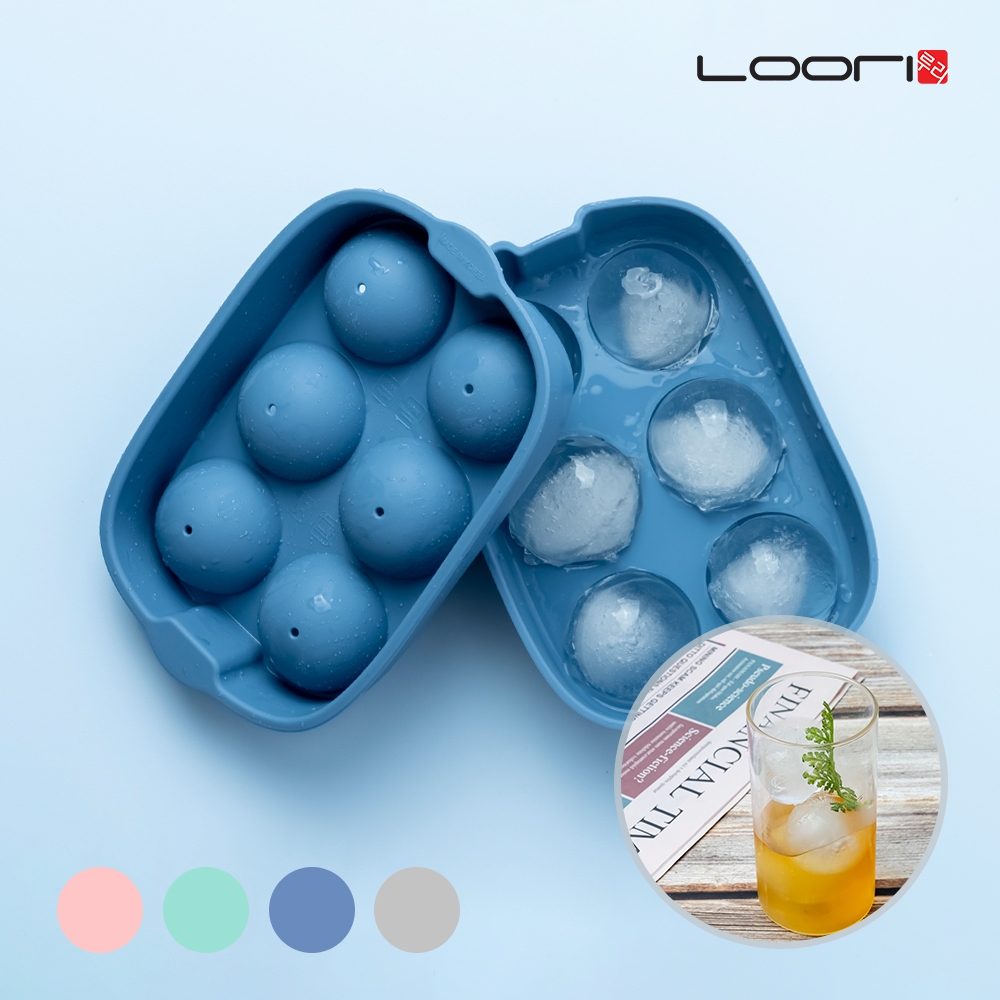 [루리] 실리콘 아이스 슈퍼볼 6구 (원형)/ 얼음틀 아이스큐브