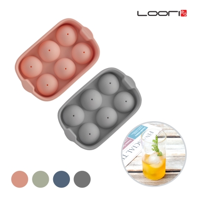 [루리] 실리콘 아이스 슈퍼볼 6구 (원형)/ 얼음틀 아이스큐브