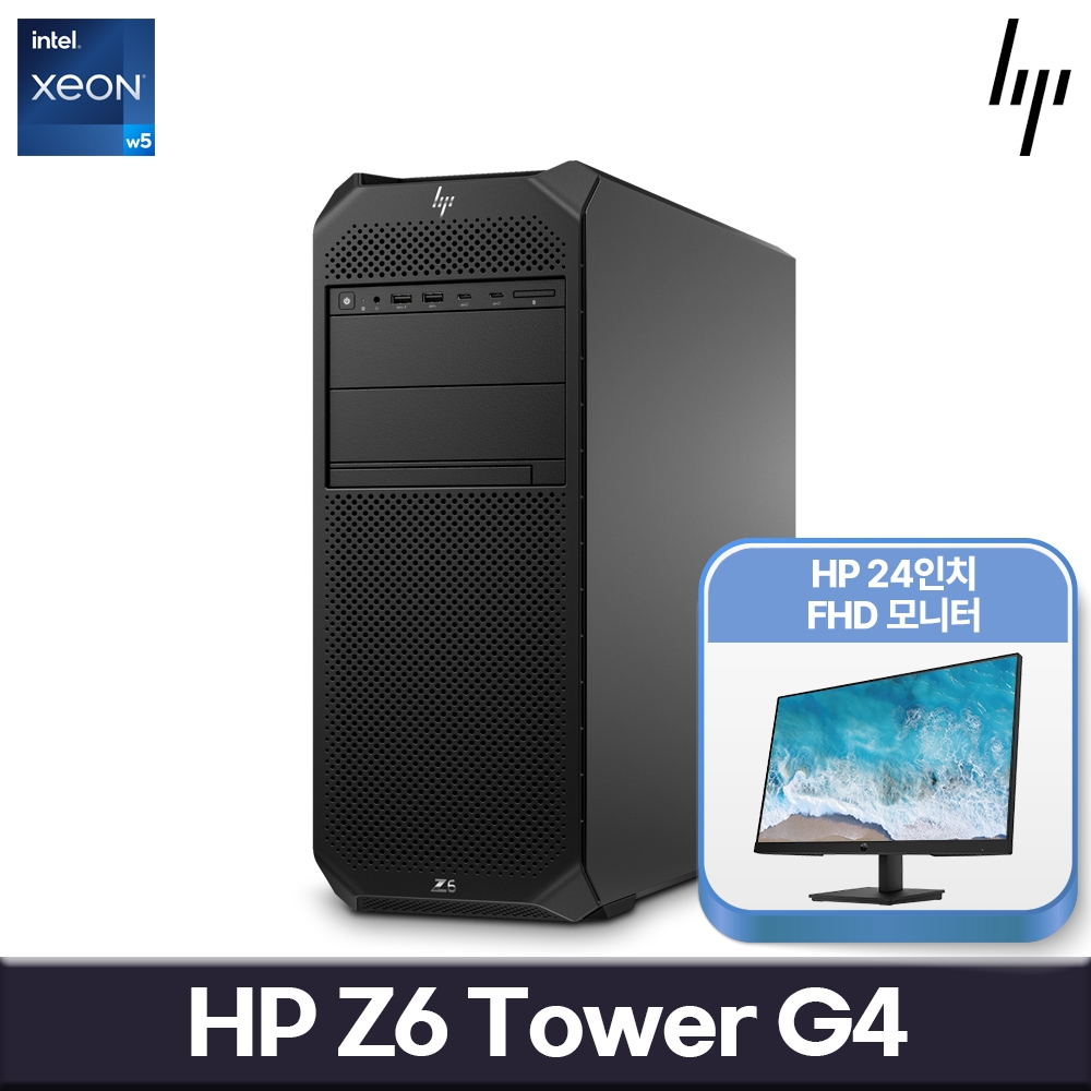 [Z by HP] HP Z6 G5 Tower (W9-3475X / 2.2Ghz / 512GB / 2TB+8TB / RTX A4000)