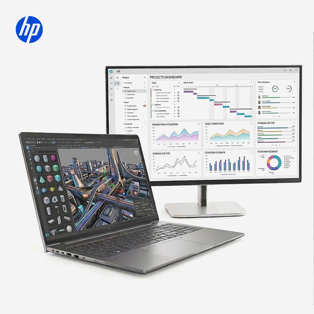 [전문가를 위한 고성능 업무용] HP ZBook X G1i (U7-255H / 16GB / 1TB / RTX Pro 1000 / W11P) + 27인치 모니터 패키지