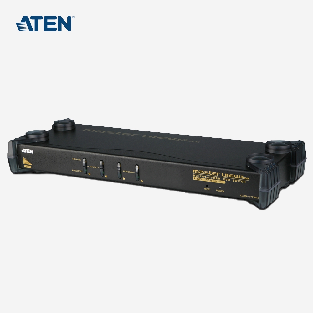 [ATEN] 에이텐 4포트 PS/2-USB VGA/오디오 KVM 스위치 CS1754