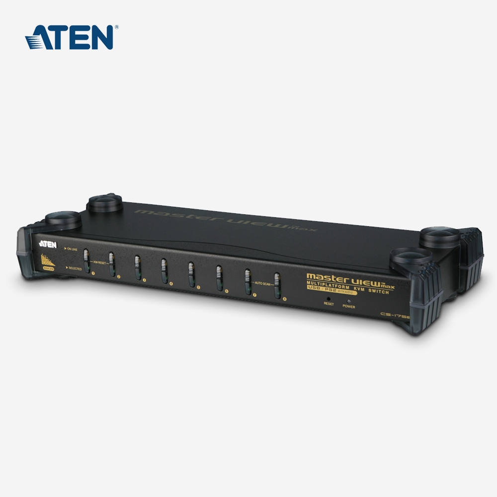 [ATEN] 에이텐 8포트 PS/2-USB VGA/오디오 KVM 스위치 CS1758