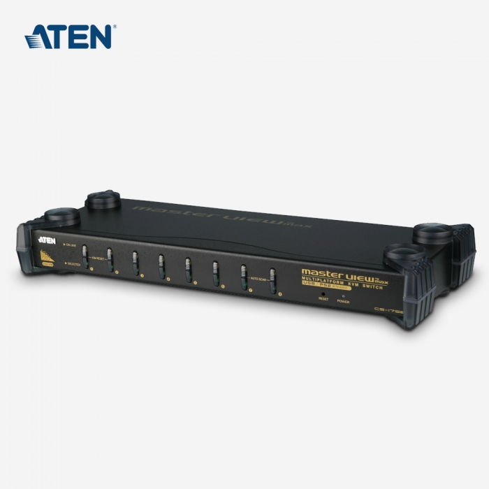 [ATEN] 에이텐 8포트 PS/2-USB VGA/오디오 KVM 스위치 CS1758