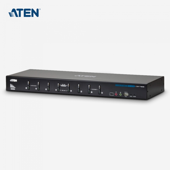 [ATEN] 에이텐 8포트 USB DVI 듀얼링크/오디오 KVM 스위치 CS1788