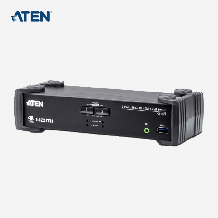 [ATEN] 에이텐 USB3.0 4K HDMI 2포트 KVMP 스위치 CS1822