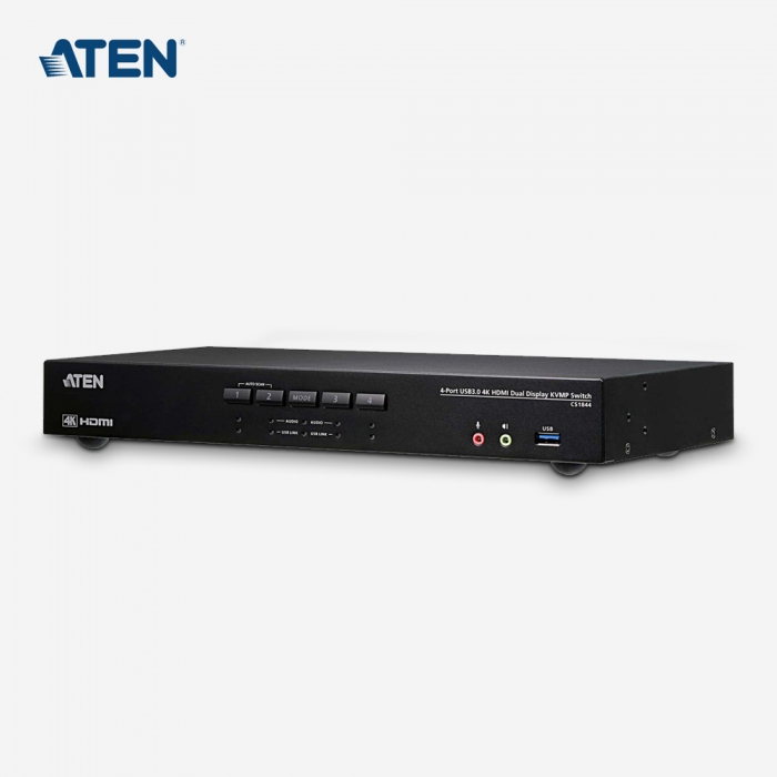 [ATEN] 에이텐 USB3.0 4K HDMI 4포트 듀얼디스플레이 KVMP스위치 CS1844