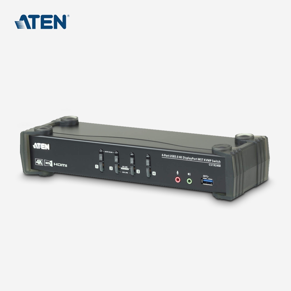 [ATEN] 에이텐 USB 3.0 4K DP 4포트 KVMP 스위치 CS1924M