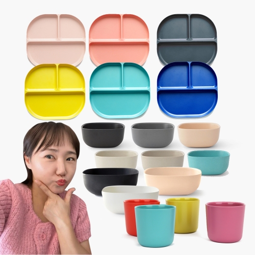 [라또또엄마]에코보 디바이디드 + 스몰볼 + 사이드볼 + 스몰컵 세트