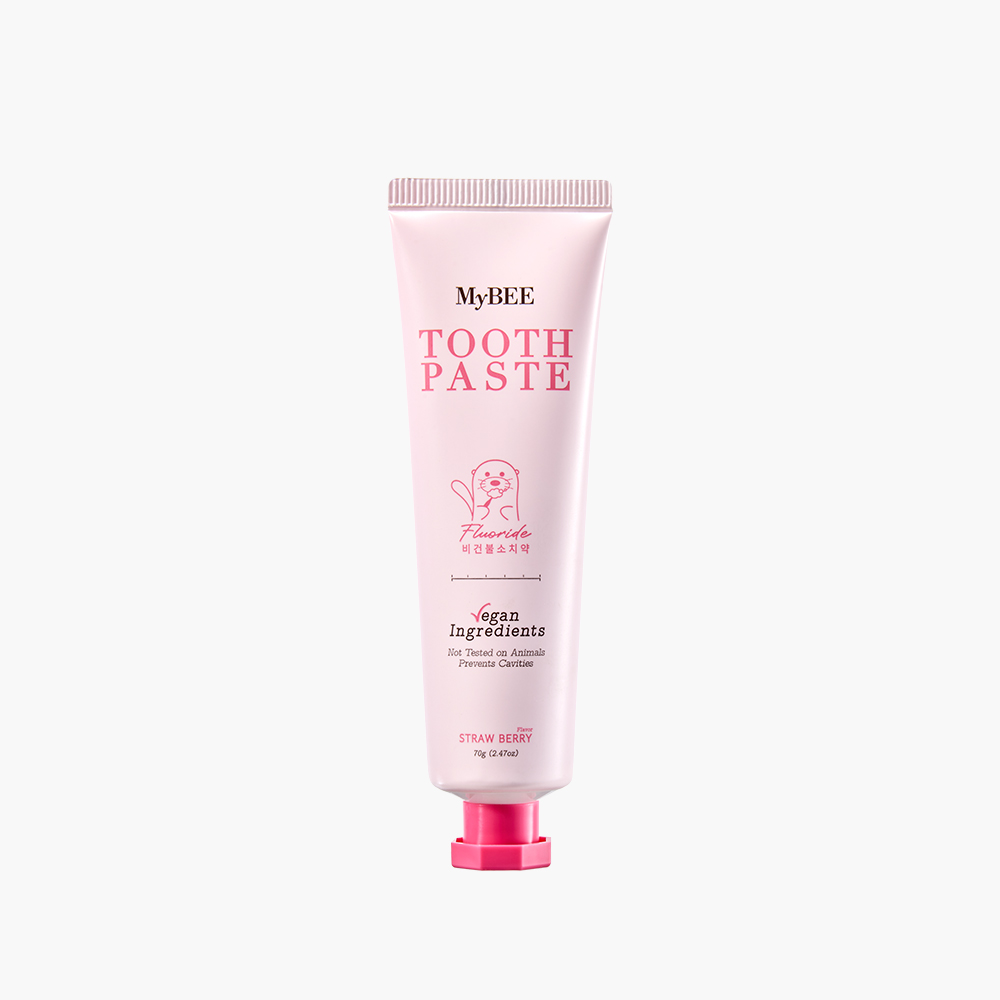 마이비 키즈 디어얼스치약 딸기향 70g (불소 999ppm, 아기용 유아치약)