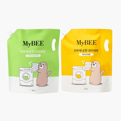 [출산준비-신생아용품] 마이비 순한 유아세제 리필 2100ml(향선택)