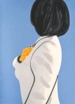 알렉스 카츠 Alex Katz  Vivien in White Coat 2021