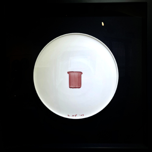 큐레이터 추천작품 - 이우환 - Dialogue ceramic (Red) 