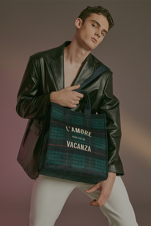 Tartan Unisex Tote Bag (Green)