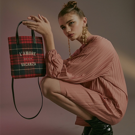 Tartan Mini Bag (Red)