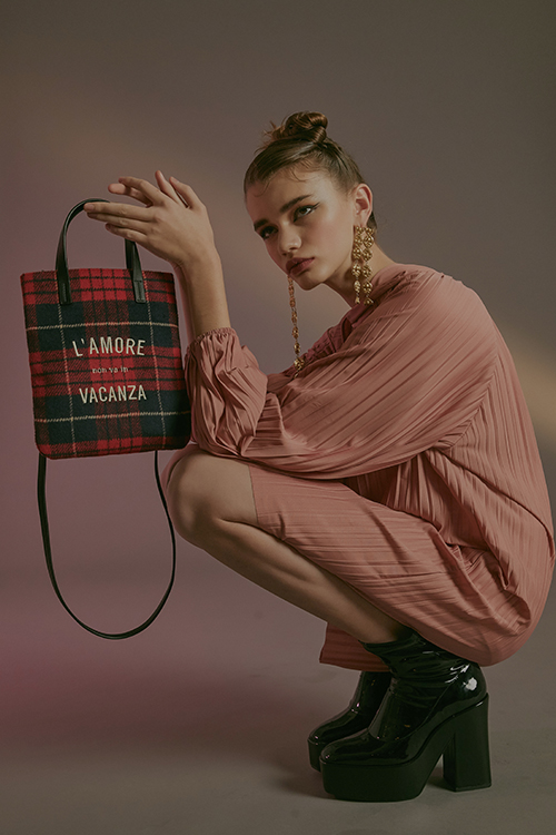 Tartan Mini Bag (Red)