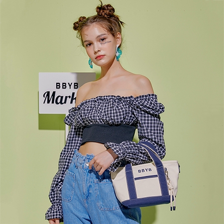 Tropical Market Bag (Mini) Navy