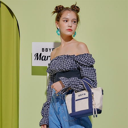 Tropical Market Bag (Mini) Navy