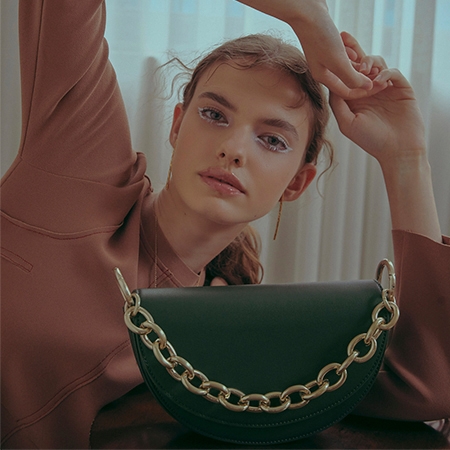 Atti Saddle Cross Bag (Kale Green)