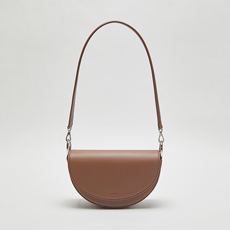 Atti Saddle Cross Bag (Cocoa Brown)