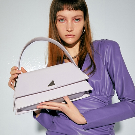 Miu Shoulder Bag (Lilac Snow)