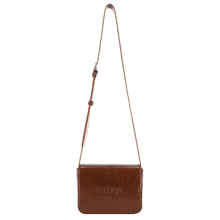 Nov Unisex Mini Messenger (Crinkled Brown)