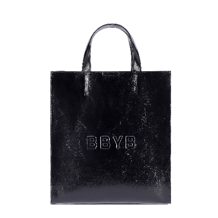 Nov Unisex Medium Tote Bag (Crinkled Black)